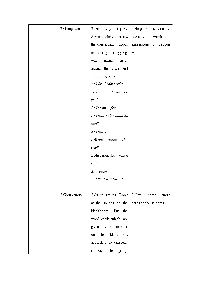 仁爱科普版初中英语七年级上 Unit 4 Topic 1 Section B 教学设计03
