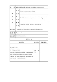 初中英语牛津译林版八年级上册Unit 6 Bird watching教案