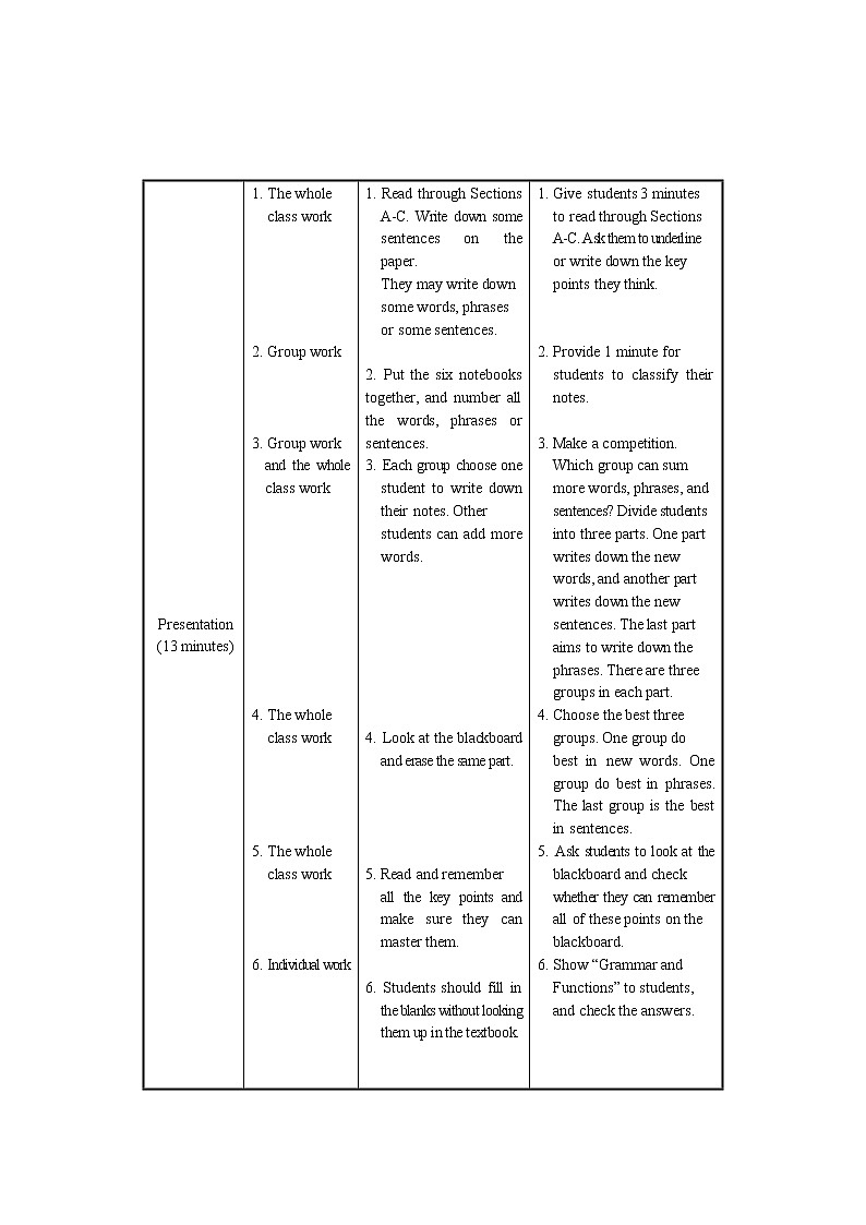 仁爱科普版初中英语八年级上Unit 3 Topic 3 Section D 教学设计03