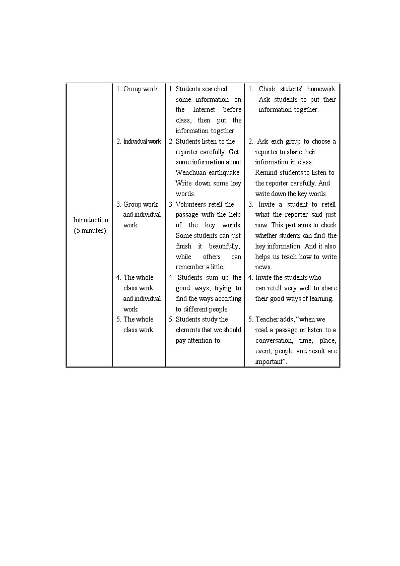 仁爱科普版初中英语八年级上Unit 4 Topic 2 Section D 教学设计第3页