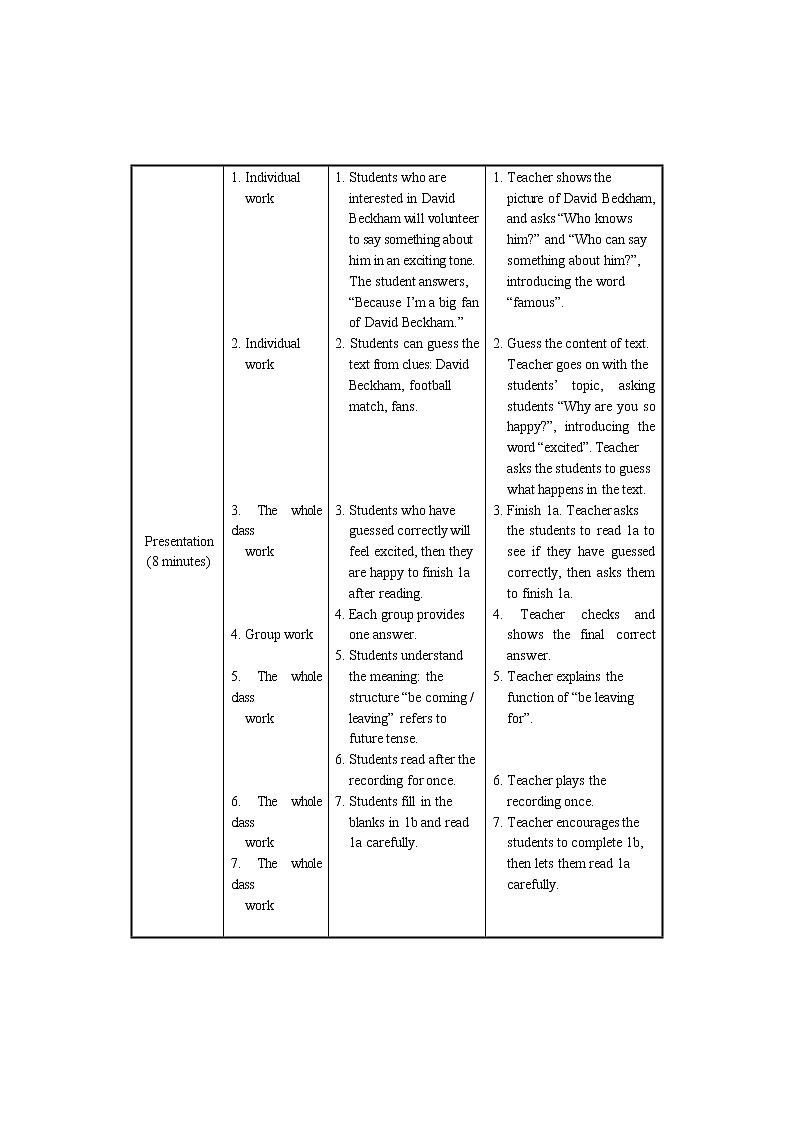 仁爱科普版初中英语八年级上Unit 1 Topic 1 Section D 教学设计第3页