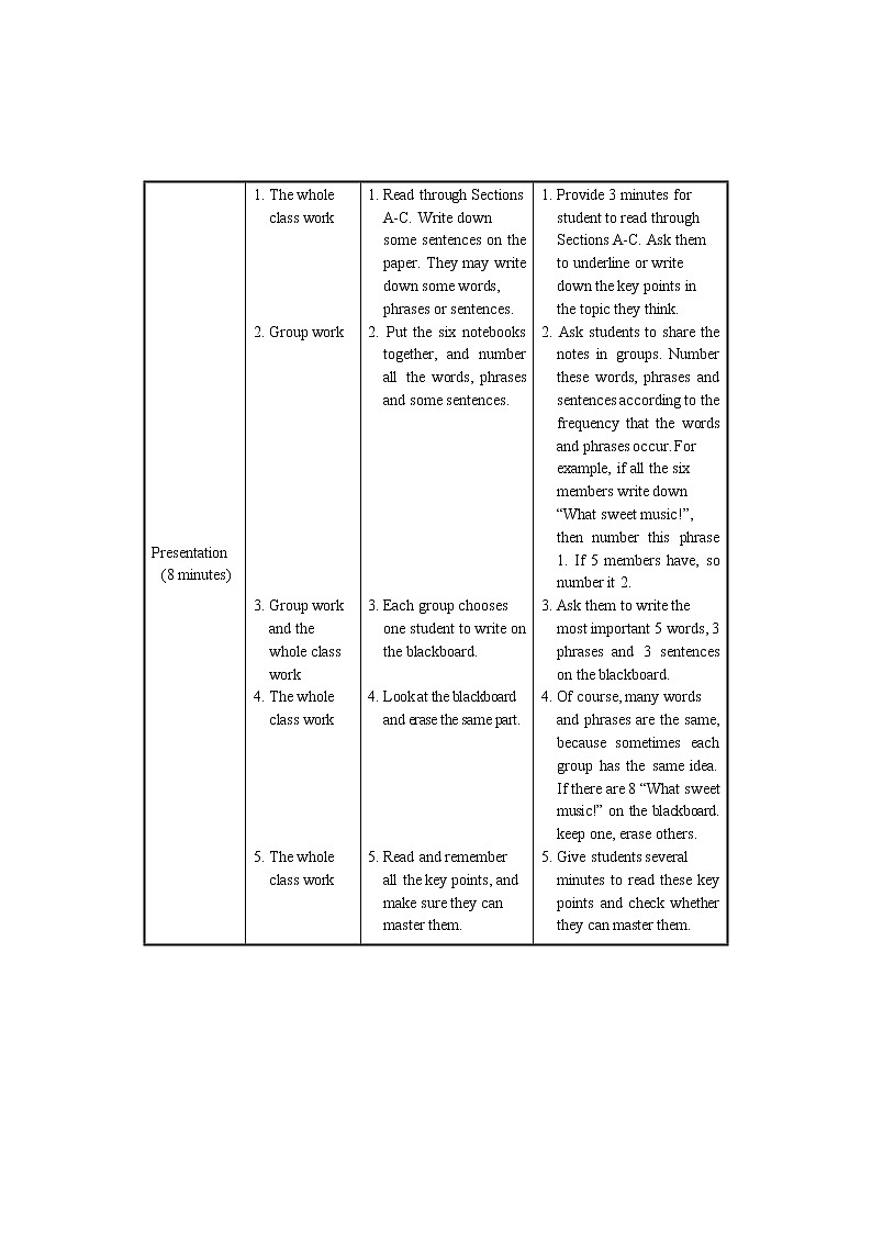 仁爱科普版初中英语八年级上Unit 3 Topic 2 Section D 教学设计03