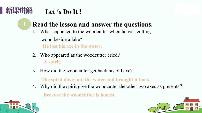 Lesson  21 The Fable of the Woodcutter第8页