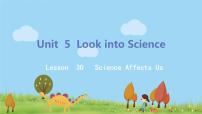 冀教版九年级上册Lesson 30 Science Affects Us课文内容ppt课件