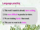 初中英语 外研（新标准）版 八年级上册Module 3 Sports  Unit3 Language in use同步教案 课件 练习