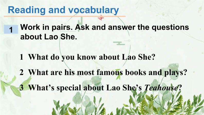 初中英语 外研（新标准）版 八年级上册Module 5 Lao She's Teahouse  Unit2 It describes the changes in Chinese society同步教案 课件 练习06