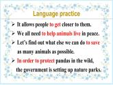 初中英语 外研（新标准）版 八年级上册Module 6 Animals in danger  Unit3 Language in use同步教案 课件 练习