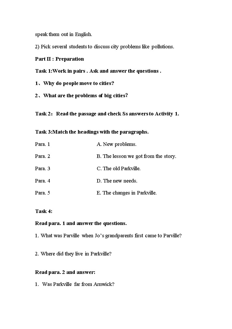 初中英语 外研（新标准）版 八年级上册Module 9 Population Unit 2 Arnwick was a city with 200,200 people同步教案 课件 练习02