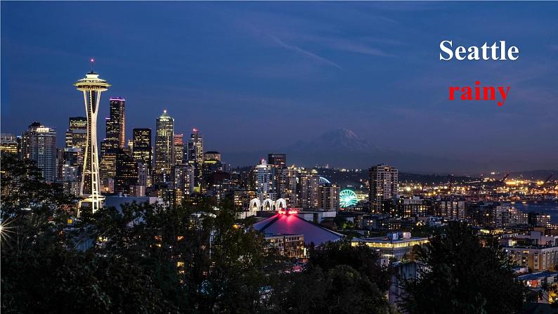 初中英语 外研（新标准）版 八年级上册Module 10 The weather unit2 The weather is fine all year round同步教案 课件 练习05