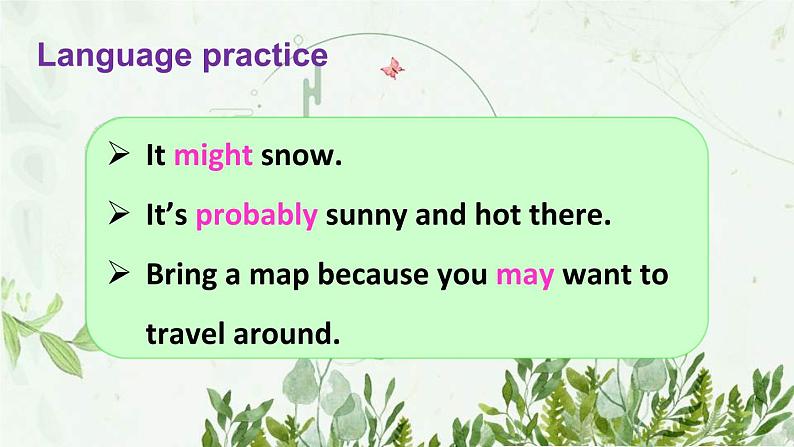 初中英语 外研（新标准）版 八年级上册Module 10 The weather unit3 Language in use同步教案 课件 练习02