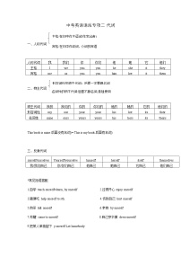 中考英语语法专项二 代词  无答案