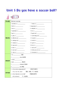 人教新目标 (Go for it) 版七年级上册Section A学案