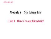 外研版九年级下册英语课件 Module 8 Unit 1 Here's to our friendship!