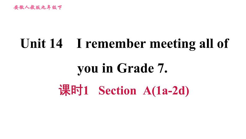 人教版九年级下册英语 Unit 14 习题课件01