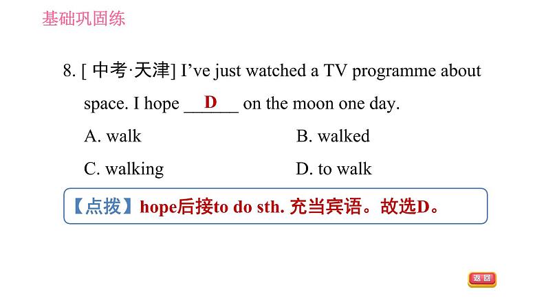 人教版九年级下册英语 Unit 14 习题课件08