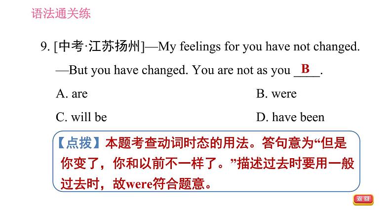 人教版九年级下册英语 Unit 14 习题课件07