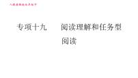 人教版九年级下册英语课件 期末专训 专项十九 阅读理解和任务型阅读