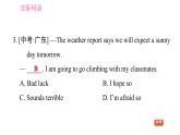 人教版九年级下册英语课件 期末专训 专项十四 单项选择（交际用语）