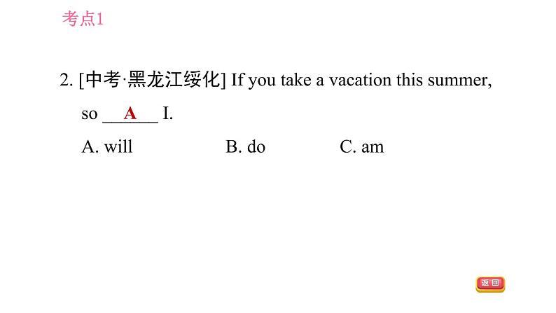 人教版九年级下册英语课件 期末专训 专项八 单项选择（助动词、系动词、情态动词）第4页