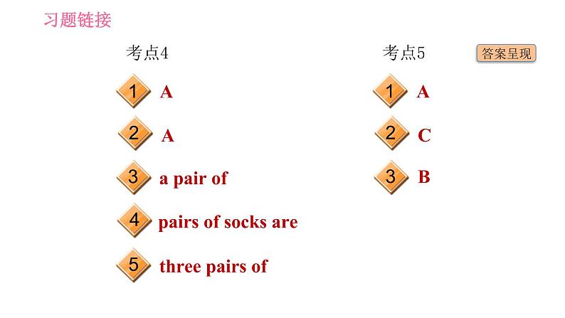 人教版七年级上册英语习题课件 Unit7 易错考点专练第3页