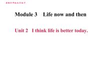 2020-2021学年Module 3 Life now and thenUnit 2 I think life is better today.授课ppt课件