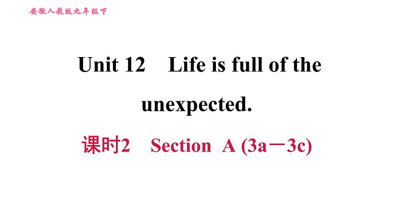 人教版九年级下册英语课件 Unit 12 课时2 Section A (3a－3c)第1页