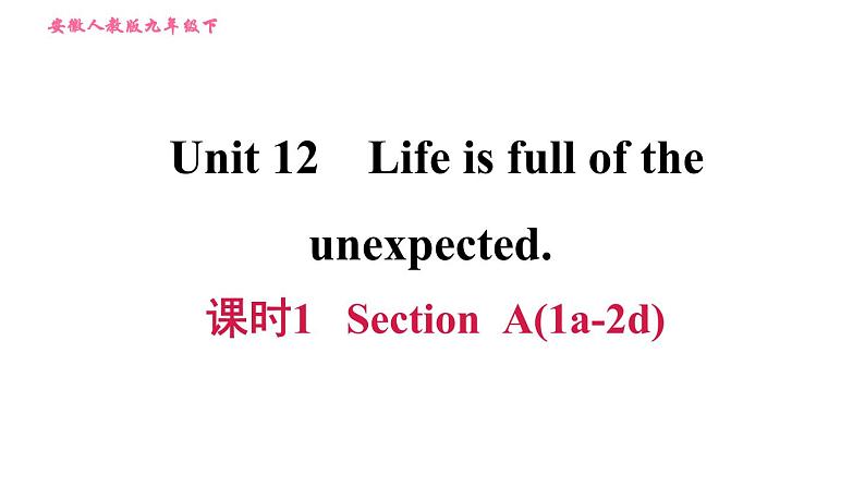 人教版九年级下册英语 Unit 12 习题课件01