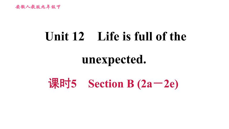 人教版九年级下册英语课件 Unit 12 课时5 Section B (2a－2e)第1页