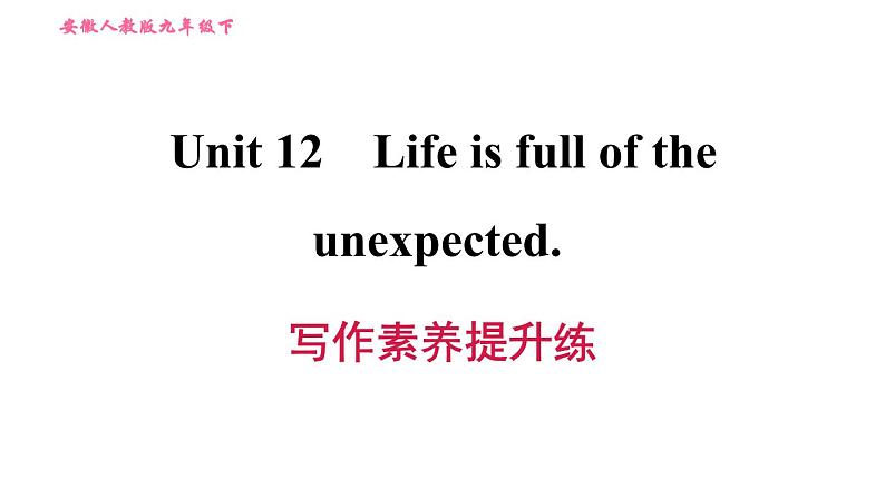 人教版九年级下册英语 Unit 12 习题课件01