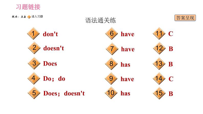 人教版七年级上册英语 Unit5 习题课件02