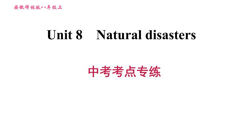 牛津版八年级上册英语习题课件 Unit8 中考考点专练第1页