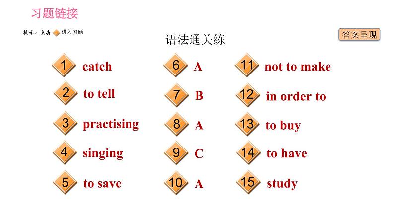 牛津版八年级上册英语习题课件 Unit6 课时4 Grammar02