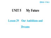 冀教版八年级上册英语习题课件 Unit5 Lesson 29　Our Ambitions and Dreams