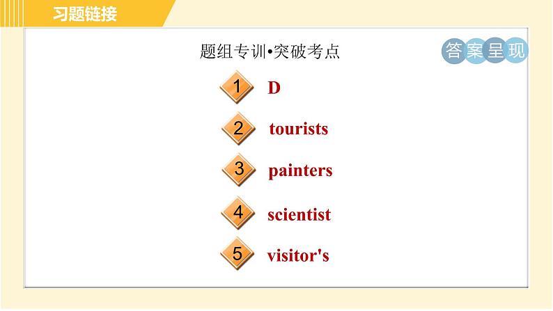 译林版八年级上册英语习题课件 Unit6 Period 5 Integrated skills & Study skills第3页