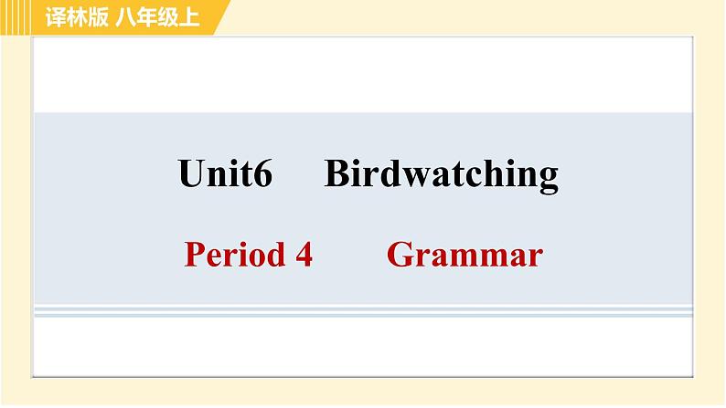 译林版八年级上册英语习题课件 Unit6 Period 4 Grammar第1页