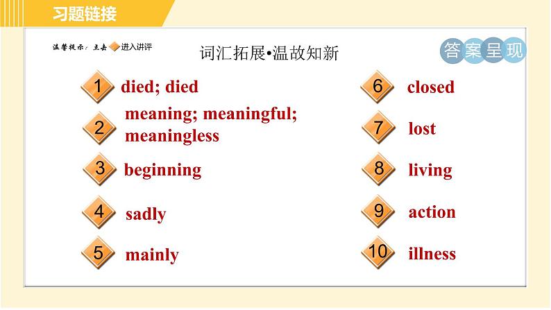 译林版八年级上册英语习题课件 Unit5 Period 6 Task & Self­assessment第2页