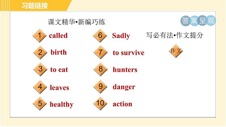 译林版八年级上册英语习题课件 Unit5 Period 6 Task & Self­assessment第4页