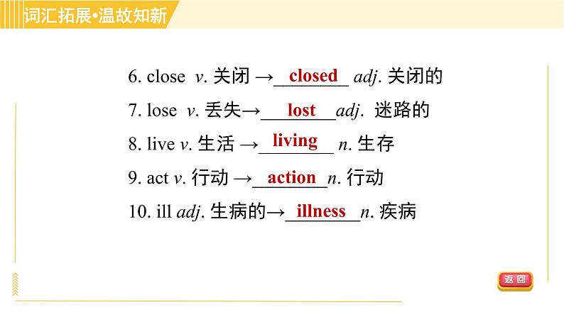 译林版八年级上册英语习题课件 Unit5 Period 6 Task & Self­assessment第6页