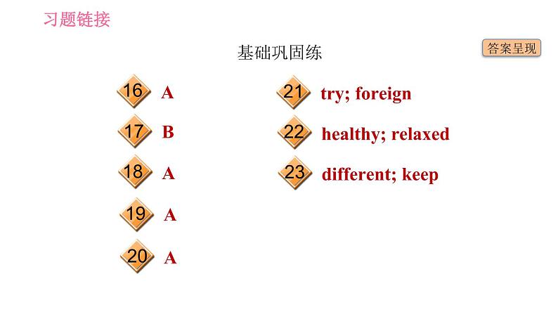 牛津沪教版八年级上册英语习题课件 Unit7 课时6 More practice～Culture corner第3页