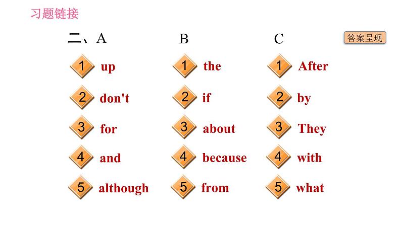 人教版八年级上册英语 期末专项训练 习题课件04