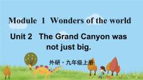 初中外研版 (新标准)Unit 2 The Grand Canyon was not just big.课前预习ppt课件