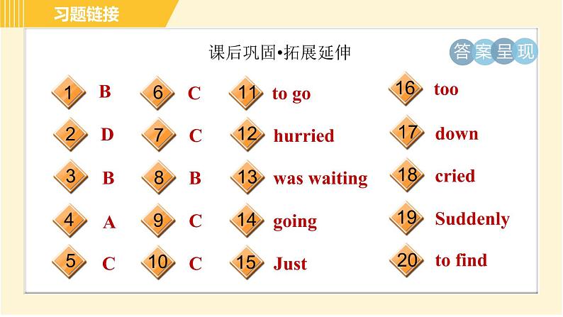 外研版八年级上册英语 Module8 习题课件03