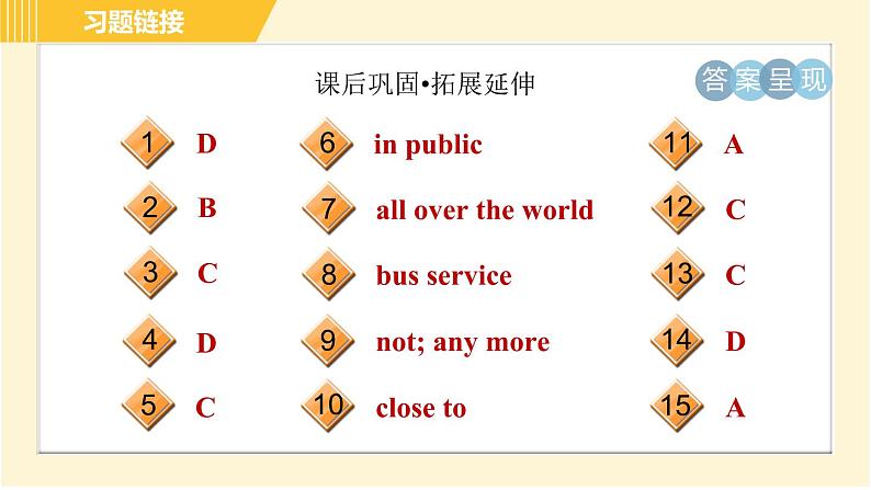 外研版八年级上册英语习题课件 Module9 Unit2第4页