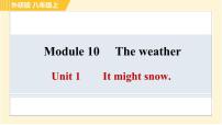 初中Unit 1 It might snow.习题ppt课件