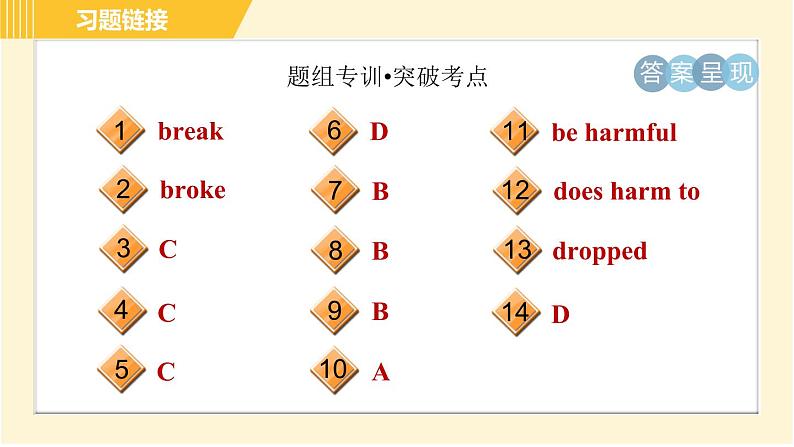 外研版八年级上册英语习题课件 Module12 Unit1第3页