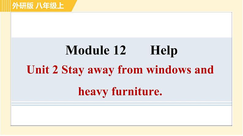 外研版八年级上册英语习题课件 Module12 Unit2第1页