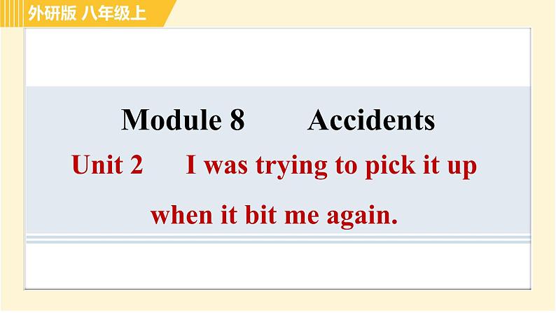外研版八年级上册英语习题课件 Module8 Unit2第1页