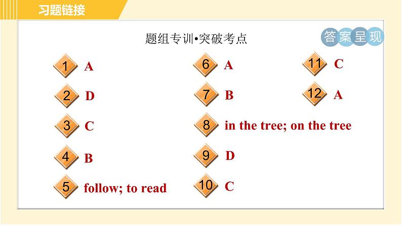 外研版八年级上册英语习题课件 Module7 Unit103