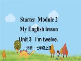 外研英语七年级上册 Starter Module 2 Unit 3PPT课件