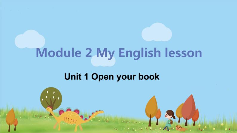 外研版英语七年级上册 SM2 My English lesson  Unit 1 Open your book PPT课件01
